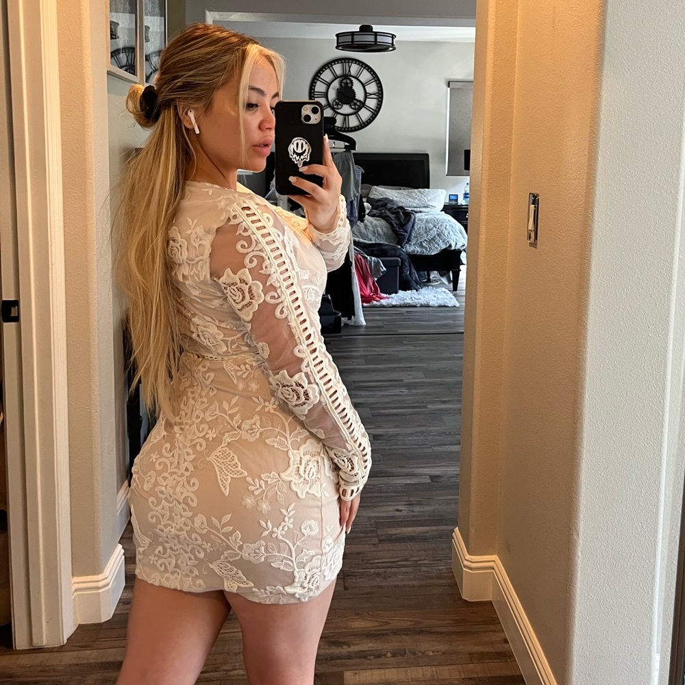 GORGEOUS LACE SHEER DRESS similar to Superdown Brianna